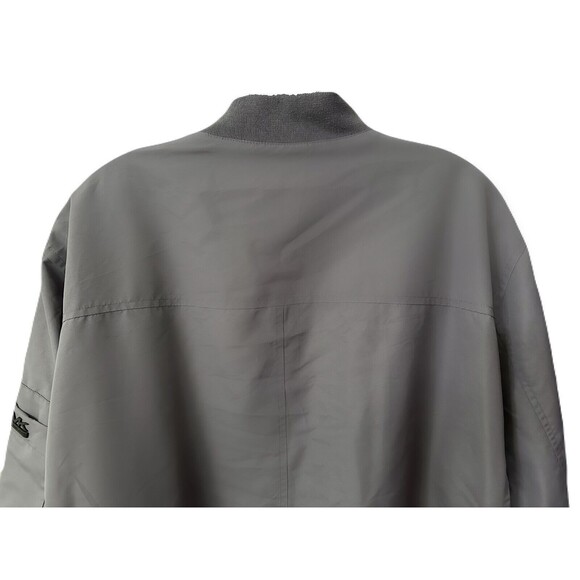Michael Kors Mens Size XL Grey Lightweight Bomber Jacket EUC Water Resistant - Picture 6 of 10
